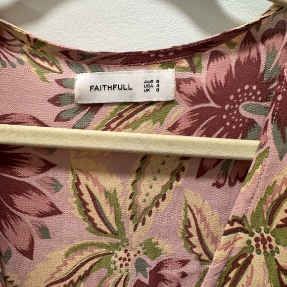 EUC Faithfull Floral Dress Size 4 - Picture 2 of 5